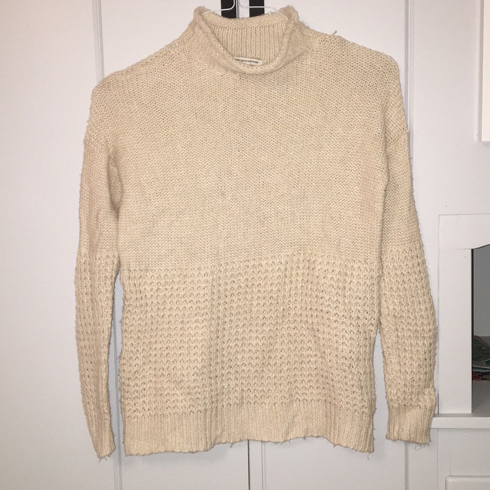 Cowl-neck Beige Sweater
